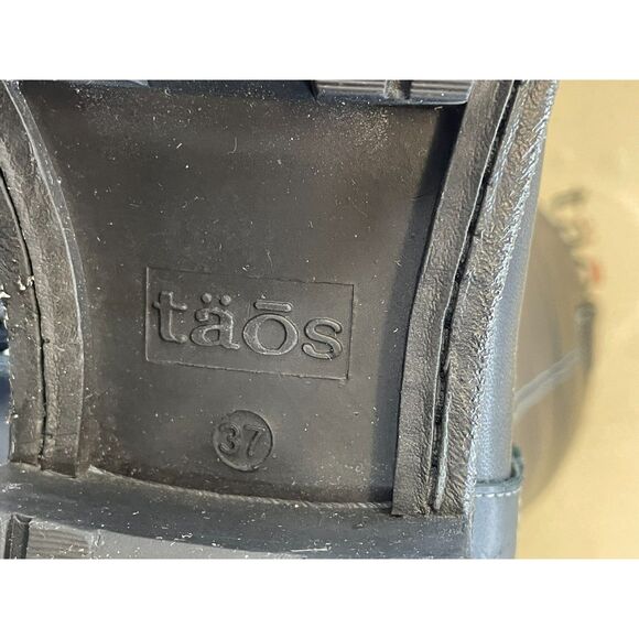 Taos Runaway Women's 6.5 Black Riding Leather Boot Equestrian Knee High Western - Picture 8 of 15